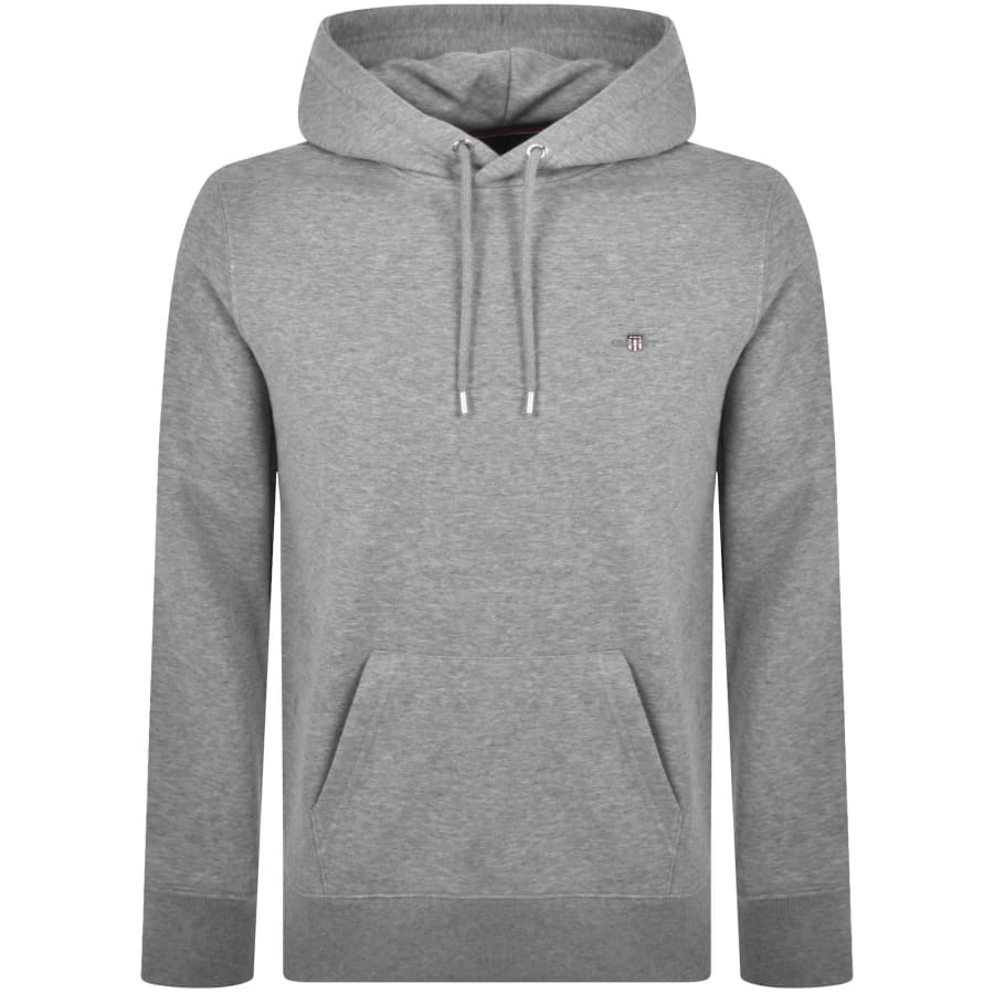 Gant Regular Shield Hoodie Grey Mainline Menswear Australia